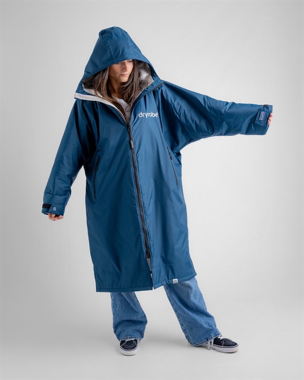 Dryrobe Advance Long Sleeve - Deep Sea Blue / Sand Camo